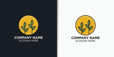 Landwirtschaft Logo Design Vorlage, elegant organisch Logo Vorlage vektor