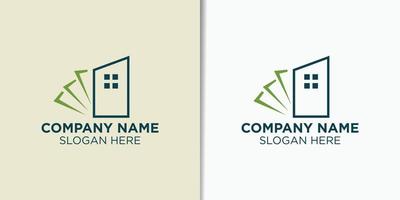 Kauf und Verkauf Häuser Logo Design Vektor, Gebäude Logo Vorlage vektor