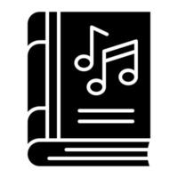 Musik- Anmerkungen auf Buch, Vektor Design von Musik- Buch im modern Stil