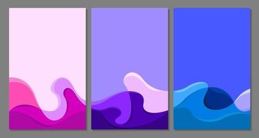 vektor färgrik abstrakt vätska och flytande bakgrund modern minimalistisk för sommar