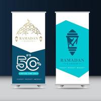 Ramadan Kareem Verkauf bis zu 50 Banner Vektor Vorlage Design Illustration