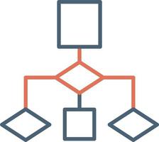 Flussdiagramm-Vektorsymbol vektor