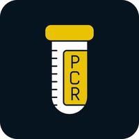 Pcr-Testvektor-Icon-Design vektor