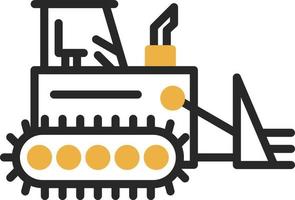 Bulldozer-Vektor-Icon-Design vektor