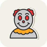 Clown-Vektor-Icon-Design vektor