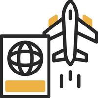 internationale Flüge Vektor-Icon-Design vektor