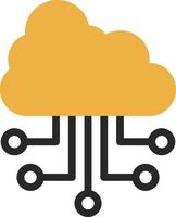 Cloud-Computing-Vektor-Icon-Design vektor