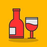 Vektor-Icon-Design für alkoholische Getränke vektor