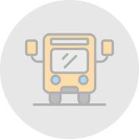 Bus-Vektor-Icon-Design vektor