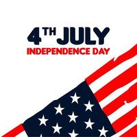 4 .. Juli das Unabhängigkeit Tag USA Hintergrund Design vektor