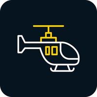 Hubschrauber-Vektor-Icon-Design vektor