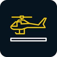 Hubschrauber-Vektor-Icon-Design vektor