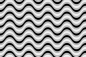 abstrakt schwarz und Weiß Streifen Gerade wellig Linie Muster Textur. vektor