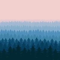 Waldlandschaft Hintergrund Vektor Design Illustration