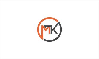 mk logotyp, brev mk, mk brev logotyp design vektor med lutning färger. mk brev logotyp design. första brev km logotyp ikon. abstrakt brev km logotyp logotyp design mall. km logotyp proffs vektor