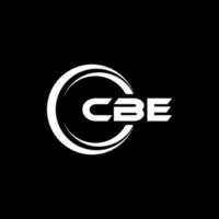 cbe brev logotyp design i illustration. vektor logotyp, kalligrafi mönster för logotyp, affisch, inbjudan, etc.