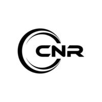 cnr-Brief-Logo-Design in Abbildung. Vektorlogo, Kalligrafie-Designs für Logo, Poster, Einladung usw. vektor