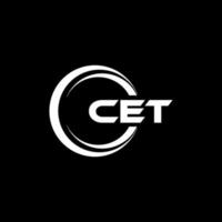 cet brev logotyp design i illustration. vektor logotyp, kalligrafi mönster för logotyp, affisch, inbjudan, etc.