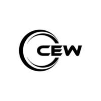 cew brev logotyp design i illustration. vektor logotyp, kalligrafi mönster för logotyp, affisch, inbjudan, etc.