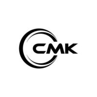 cmk-Buchstaben-Logo-Design in Abbildung. Vektorlogo, Kalligrafie-Designs für Logo, Poster, Einladung usw. vektor