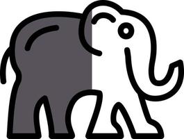 Elefant-Vektor-Icon-Design vektor