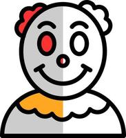 Clown-Vektor-Icon-Design vektor