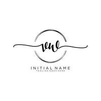 Initiale vw feminin Logo Sammlungen Vorlage. Handschrift Logo von Initiale Unterschrift, Hochzeit, Mode, Schmuck, Boutique, Blumen- und botanisch mit kreativ Vorlage zum irgendein Unternehmen oder Geschäft. vektor