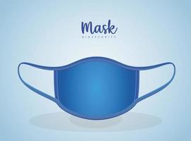 medicinsk blå mask vektor design