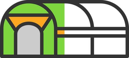 grünes Haus-Vektor-Icon-Design vektor