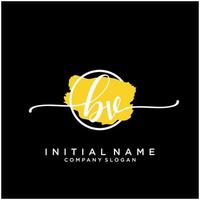 Initiale bv feminin Logo Sammlungen Vorlage. Handschrift Logo von Initiale Unterschrift, Hochzeit, Mode, Schmuck, Boutique, Blumen- und botanisch mit kreativ Vorlage zum irgendein Unternehmen oder Geschäft. vektor