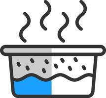 varm vatten vektor ikon design