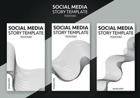 abstrakt social media berättelse mall. minimalistisk social media vektor berättelse mall.
