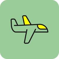 Flugzeug-Vektor-Icon-Design vektor