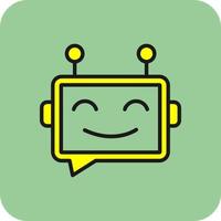 Chatbot-Vektor-Icon-Design vektor