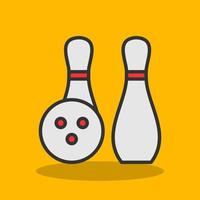 Bowling-Vektor-Icon-Design vektor