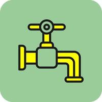 Wasserhahn-Vektor-Icon-Design vektor