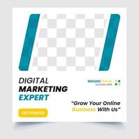 Post-Vorlage für digitales Marketing in sozialen Medien vektor