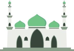 enkel modern minimalistisk islamic moské byggnad platt vektor illustration. lämplig för diagram, Karta, infografik, illustration, och ramadan hälsning kort