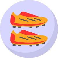 Fußballschuhe Vektor-Icon-Design vektor