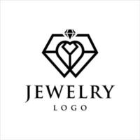 Smycken logotyp design vektor mall