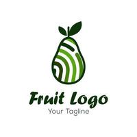 färsk frukt logotyp design vektor mall
