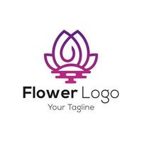 Schönheit Blumen Logo Vektor Vorlage