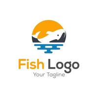 Fisch-Logo-Design-Vektor-Vorlage vektor