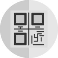 QR-Code-Vektor-Icon-Design vektor