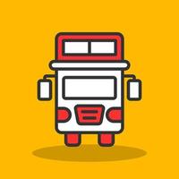 Doppeldecker-Bus-Vektor-Icon-Design vektor