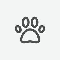 djur- Tass vektor ikon. Tass vektor symbol. djur- fot skriva ut tecken för mobil app och webb design