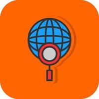 globales Suchvektor-Icon-Design vektor