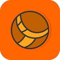 Volleyball-Vektor-Icon-Design vektor