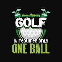 Golf T-Shirt Design vektor