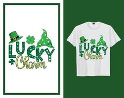 Glücklich Charme st Patrick's Tag t Hemd Typografie Design Vektor Illustration